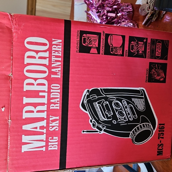 Marlboro Big Sky Radio Lantern MCS-75161 Torch Lamp Siren